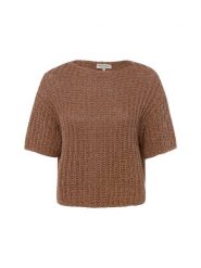 Marc O'Polo koszulka z dzianiny Kobiety brązowy, M. Brązowe t-shirty damskie Marc O´Polo, m, bez wzorów, z bawełny, bez kołnierzyka. Za 479.95 zł.