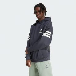 Bluza Z Kapturem Adidas Star Wars The Mandalorian Back Graphic. Szare bluzy sportowe męskie Adidas, bez wzorów, z materiału, retro, bez kołnierzyka, bez ramiączek. W wyprzedaży za 227.40 zł.