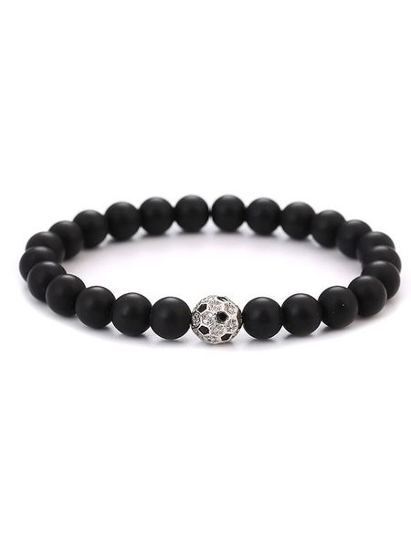 Uomo Bransoletka z kamieniami szlachetnymi rozmiar: onesize. Czarne biżuteria dla mężczyzn Uomo, z cyrkonią, sztuczne. Za 96.14 zł.