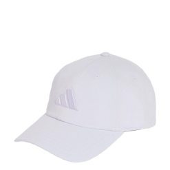 Czapka DAD CAP TONAL LOGO. Fioletowe czapki męskie Adidas, bez wzorów, z bawełny. Za 109.00 zł.