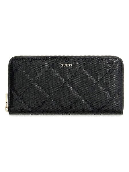 Guess Portfel w kolorze czarnym - 21 x 10 x 2 cm rozmiar: onesize. Czarne portfele damskie Guess, z aplikacjami, z materiału. Za 214.78 zł.