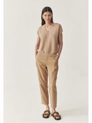 TATUUM Sweter "Ezalja" w kolorze beżowym rozmiar: XL. Brązowe swetry klasyczne damskie Tatuum, xl, bez kołnierzyka. Za 91.77 zł.