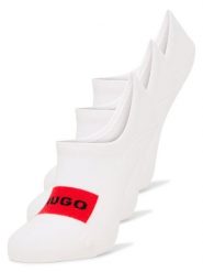 HUGO skarpety do trampek w 3-paku Mężczyźni drobna dzianina biały, 39-42. Białe skarpetki męskie Hugo, bez wzorów, z bawełny. Za 84.95 zł.