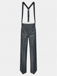 Remain Spodnie materiałowe W. Suspenders 500362514 Szary Straight Fit. Szare spodnie materiałowe damskie Remain, bez wzorów, z materiału. Za 1,259.00 zł.