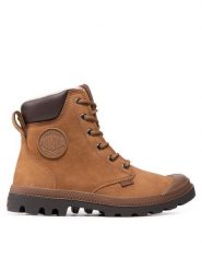 Palladium Trapery Pampa Sport Cuff Wps 72992-697-M Brązowy. Brązowe buty zimowe męskie Palladium, z nubiku, bez zapięcia. Za 659.99 zł.