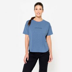 Koszulka do jogi damska Kimjaly krótki rękaw. Czarne t-shirty damskie KIMJALY, xl, bez wzorów, z bawełny, bez kołnierzyka. Za 49.99 zł.