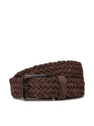 Calvin Klein Pasek Męski Warmth Braided Suede 35Mm K50K512841 Brązowy. Brązowe paski męskie CALVIN KLEIN, bez wzorów, ze skóry. Za 169.99 zł.