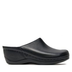 Klapki Berkemann. Czarne klapki damskie Berkemann, bez wzorów, bez obcasa. Za 349.99 zł.