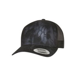 Czapka Flexfit YP Classics Kryptek Retro Trucker. Czarne czapki męskie FLEXFIT, bez wzorów, z materiału. Za 84.65 zł.