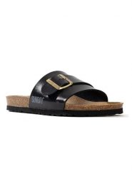 Sunbay Klapki "Ensena" w kolorze czarnym rozmiar: 42. Czarne klapki damskie Sunbay, bez wzorów, bez obcasa. Za 149.95 zł.