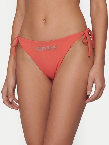 Calvin Klein Swimwear Dół od bikini LV00Q61220 Różowy. Czerwone bikini damskie Calvin Klein Swimwear, bez wzorów. Za 189.99 zł.