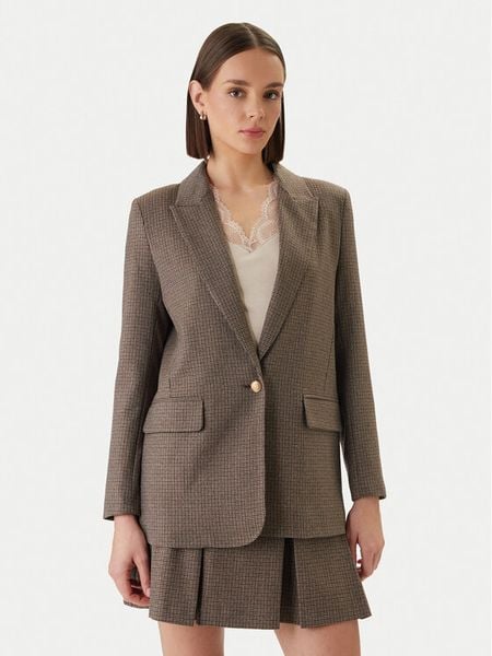 Morgan Marynarka 261-VEN.F Brązowy Regular Fit. Brązowe marynarki i żakiety damskie Morgan, bez wzorów, z wiskozy. Za 479.99 zł.