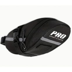 Sakwa 1,2 litra - Czarna - Torba rowerowa - Rower górski/wyścigowy. Czarne torebki klasyczne damskie PRO SPORT LIGHTS, bez wzorów, z nylonu, bez dodatków. Za 87.00 zł.