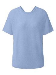 Rich & Royal Bluzka dzianinowa w kolorze błękitnym rozmiar: XL. Niebieskie bluzki damskie Rich & Royal, xl, bez wzorów, z dzianiny, bez kołnierzyka, bez ramiączek. Za 179.95 zł.