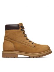 Tommy Hilfiger Trapery Flex Th Outdoor W Nbk Boot FM0FM05563 Brązowy. Brązowe buty zimowe męskie Tommy Hilfiger, z nubiku, bez zapięcia. Za 719.99 zł.