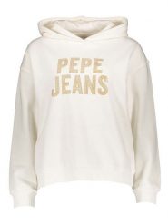 Pepe Jeans Bluza w kolorze kremowym rozmiar: XL. Brązowe bluzy z kapturem damskie Pepe Jeans, xl, z bawełny. Za 171.28 zł.