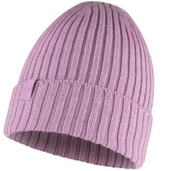 Czapka zimowa z wełny merino Buff Merino Wool Norval. Czerwone czapki męskie Buff, na zimę, bez wzorów, z wełny, sportowe. Za 179.99 zł.