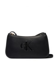 Calvin Klein Torebka Bold Ck Mini Bag LV04F1125G Czarny. Czarne listonoszki damskie CALVIN KLEIN, bez wzorów, ze skóry, bez dodatków. Za 289.99 zł.