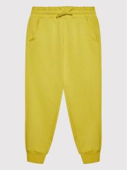 United Colors Of Benetton Spodnie dresowe 3QLACF00H Żółty Regular Fit. Żółte spodnie dziewczęce United Colors Of Benetton, z bawełny. Za 69.99 zł.