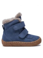 Froddo Kozaki Minni Suede G2110141-6 M Niebieski. Niebieskie buty zimowe chłopięce Froddo, ze skóry, bez zapięcia. Za 359.99 zł.