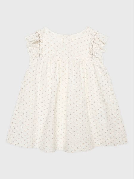 United Colors Of Benetton Sukienka letnia 4PWMAV009 Biały Regular Fit. Białe sukienki dziewczęce United Colors Of Benetton, na lato, bez wzorów, z bawełny, bez ramiączek. Za 169.99 zł.