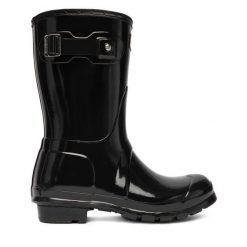 Kalosze Hunter. Czarne kalosze damskie Hunter, bez wzorów. Za 319.99 zł.
