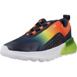 Buty GEOX J ACTIVART ILLUMINUS Wielokolorowy. Niebieskie buty fitness męskie Geox, na fitness i siłownię. Za 233.99 zł.