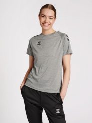 Koszulka damska Hummel Core Poly. Szare t-shirty damskie HUMMEL, xl, bez wzorów, z poliamidu, bez kołnierzyka. Za 134.00 zł.