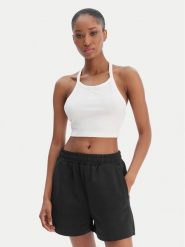 Reebok Top Tatianna RK25494CCW Biały Slim Fit. Białe topy damskie Reebok, l, bez wzorów, z bawełny, bez ramiączek. Za 69.99 zł.