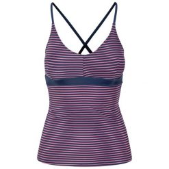 Tankini Top Damski Sarah. Fioletowe topy sportowe damskie Trespass, s, bez wzorów, z dzianiny, bez ramiączek. Za 83.99 zł.