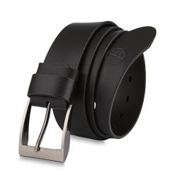 Skórzany pasek BETLEWSKI DW40-0 135 czarny. Czarne paski męskie Betlewski, bez wzorów, z materiału. Za 79.00 zł.