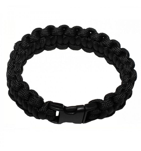 Bransoletka paracord czarna MFH. Czarne bransoletki damskie MFH. Za 21.77 zł.
