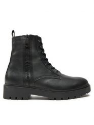 Calvin Klein Jeans Kozaki Combat Mid Laceup Boot W Zip YM0YM00262 Czarny. Czarne buty zimowe męskie Calvin Klein Jeans, z jeansu, bez zapięcia. Za 664.54 zł.