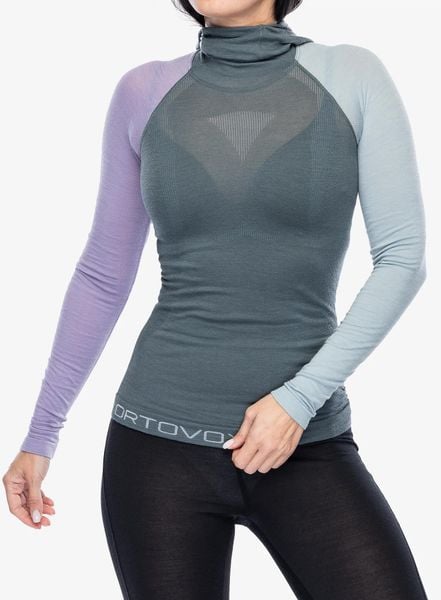 Bluza termoaktywna damska Ortovox 120 Comp Light Hoody. Zielone bluzy z kapturem damskie ORTOVOX, na zimę, m, z dzianiny. Za 473.00 zł.