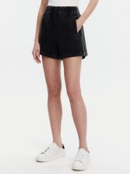 Adidas Szorty jeansowe adicolor Denim Firebird JD3107 Czarny Loose Fit. Czarne szorty damskie Adidas, bez wzorów, z bawełny. Za 179.99 zł.