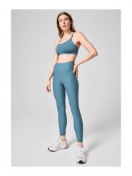 Legginsy Damskie Fitness Casall Z Wysokim Stanem. Niebieskie legginsy damskie Casall, l, bez wzorów, z materiału. Za 339.99 zł.