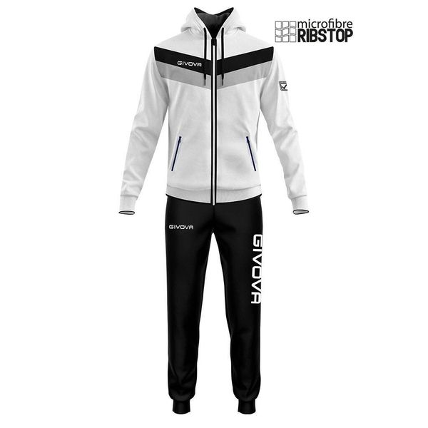 Givova Tuta Matador Microfibra 2XS - Dres. Białe spodnie dresowe damskie Givova, xs, bez wzorów, z dresówki. Za 245.99 zł.