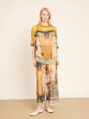 BGN Bluzka w kolorze kremowo-pomarańczowo-żółtym rozmiar: 34. Pomarańczowe bluzki damskie BGN, bez wzorów, bez kołnierzyka, bez ramiączek. Za 217.99 zł.