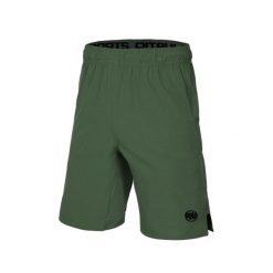 Spodenki męskie Pitbull Sportowe Performance Pro plus Spike. Zielone szorty męskie PITBULL, na lato, bez wzorów, sportowe. W wyprzedaży za 99.00 zł.