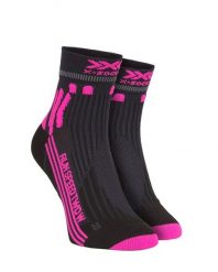 Skarpety biegowe damskie X-Socks Run Speed Two 4.0. Czarne skarpetki damskie X-Socks, bez wzorów, z materiału. Za 65.00 zł.