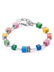 COEUR DE LION Bransoletka z kryształami Swarovski rozmiar: onesize. Szare bransoletki damskie COEUR DE LION, srebrne. Za 162.95 zł.