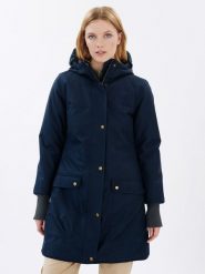 Finside Parka zimowa "Oikku" w kolorze granatowym rozmiar: 34. Niebieskie parki damskie finside, na zimę, s, bez wzorów. Za 294.28 zł.