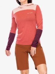 Bluza z kapturem damska Vaude Tremalzo LS Shirt. Czerwone bluzy z kapturem damskie Vaude, xs, z materiału. Za 240.89 zł.
