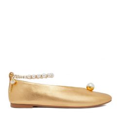 Baleriny GINO ROSSI. Żółte baleriny damskie Gino Rossi, bez wzorów, bez obcasa. Za 349.99 zł.