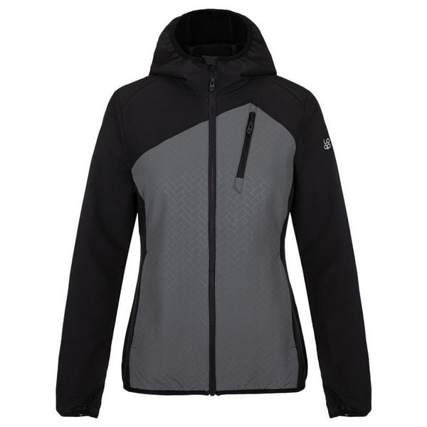 Kurtka softshell damska LOAP URLEA XS – czarny/szary. Czarne kurtki damskie LOLË, s, bez wzorów, z softshellu, bez kaptura. Za 256.99 zł.
