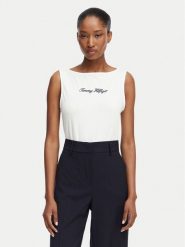 Tommy Hilfiger Top Classic WW0WW50948 Biały Relaxed Fit. Białe topy damskie Tommy Hilfiger, l, bez wzorów, z bawełny, bez ramiączek. Za 144.99 zł.