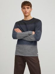 Jack & Jones Sweter "Hill" w kolorze szaro-niebieskim rozmiar: XL. Niebieskie swetry męskie Jack & Jones, xl, bez wzorów, z bawełny, bez kołnierzyka. Za 114.17 zł.