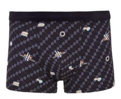 Bokserki Obcisłe, Fioletowe z Nadrukiem, Bawełniane, Majtki z Elastanem -ALTIES. Fioletowe bokserki męskie Alties, bez wzorów, z bawełny. Za 35.00 zł.