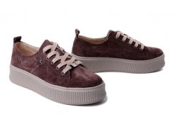 FILIPPO DP6122/26 D BR ciemny brązowy, półbuty damskie. Brązowe półbuty damskie Filippo, bez wzorów, ze skóry, bez obcasa. Za 169.92 zł.