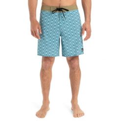 Spodenki boardshort dla Mężczyzn SURFSILK STRAIGHT LEG 18" Niebieski. Niebieskie szorty męskie Quiksilver, bez wzorów, z elastanu. Za 319.99 zł.